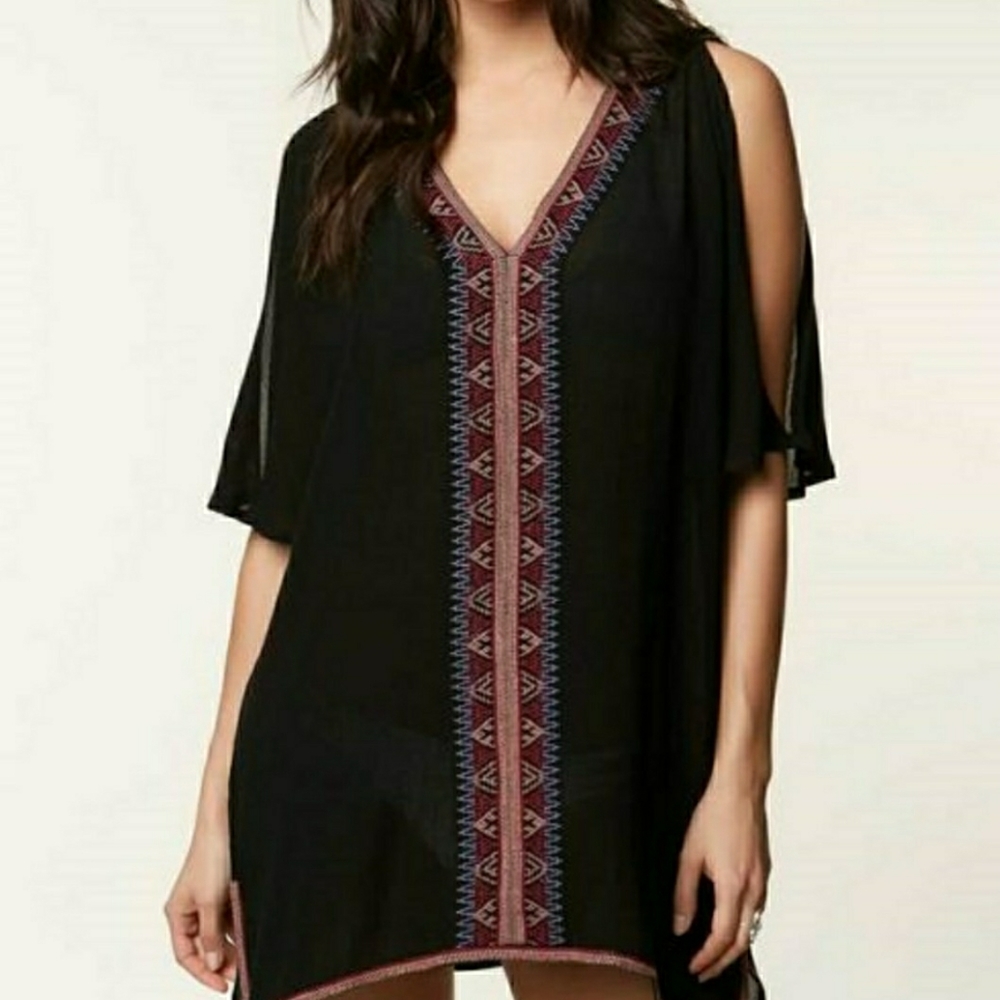 O'Neill Cyrus Cold Shoulder Swim Cover Up Dress